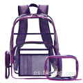 A través de la mochila transparente e eco-bookbag schoolbags